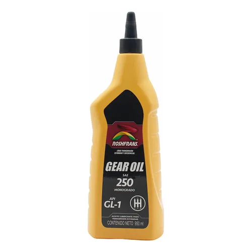 ACEITE ROSHFRANS PARA TRANSMISIÓN ESTANDAR Y DIFERENCIAL SAE 250 MONOGRADO GEAR OIL API GL-1 950ml