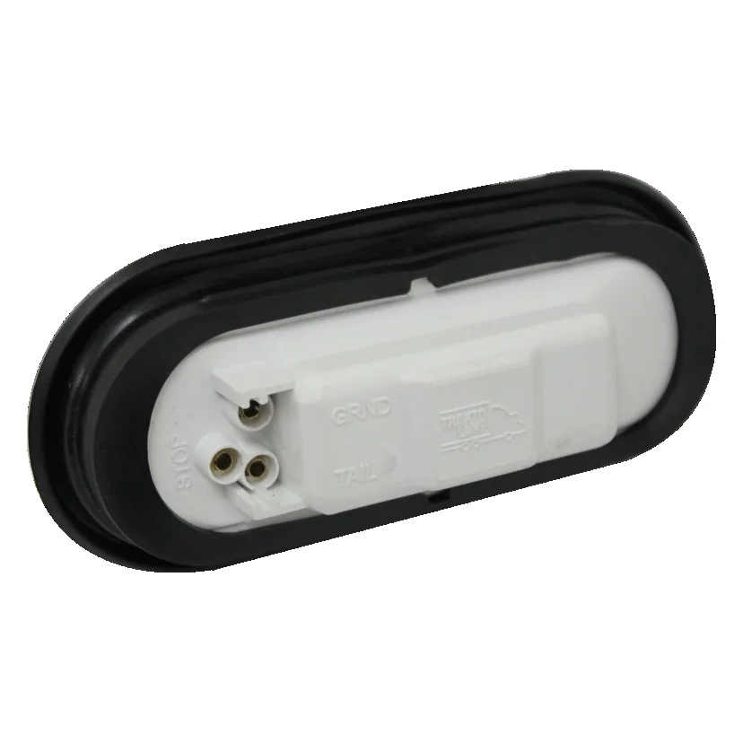 PLAFON AMBAR OVALADO DE GOMA EMBUTIR INCANDESCENTE 12V 2250-2A TRAKTOLAMP