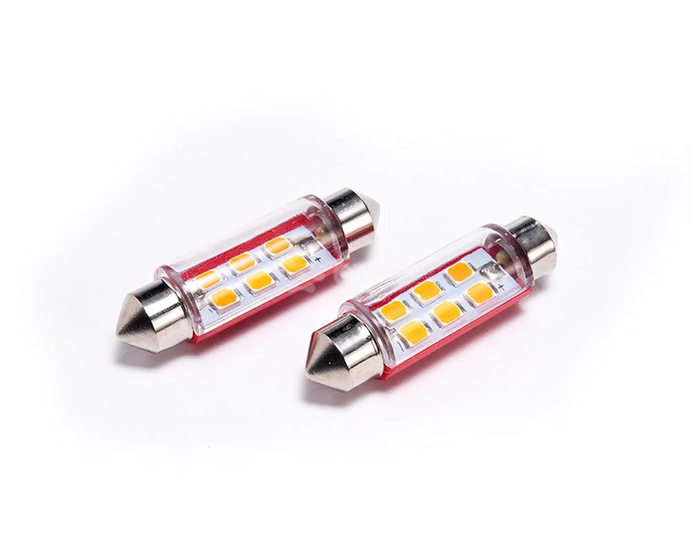 FOCO LED 10133 TIPO FUSIBLE 12V 8 LEDS ROJO 41mm GRANDE TOTAL