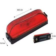 PLAFON ROJO ZEPELIN C/FOCO BASE NEGRA 12V 2624 LOMBRA