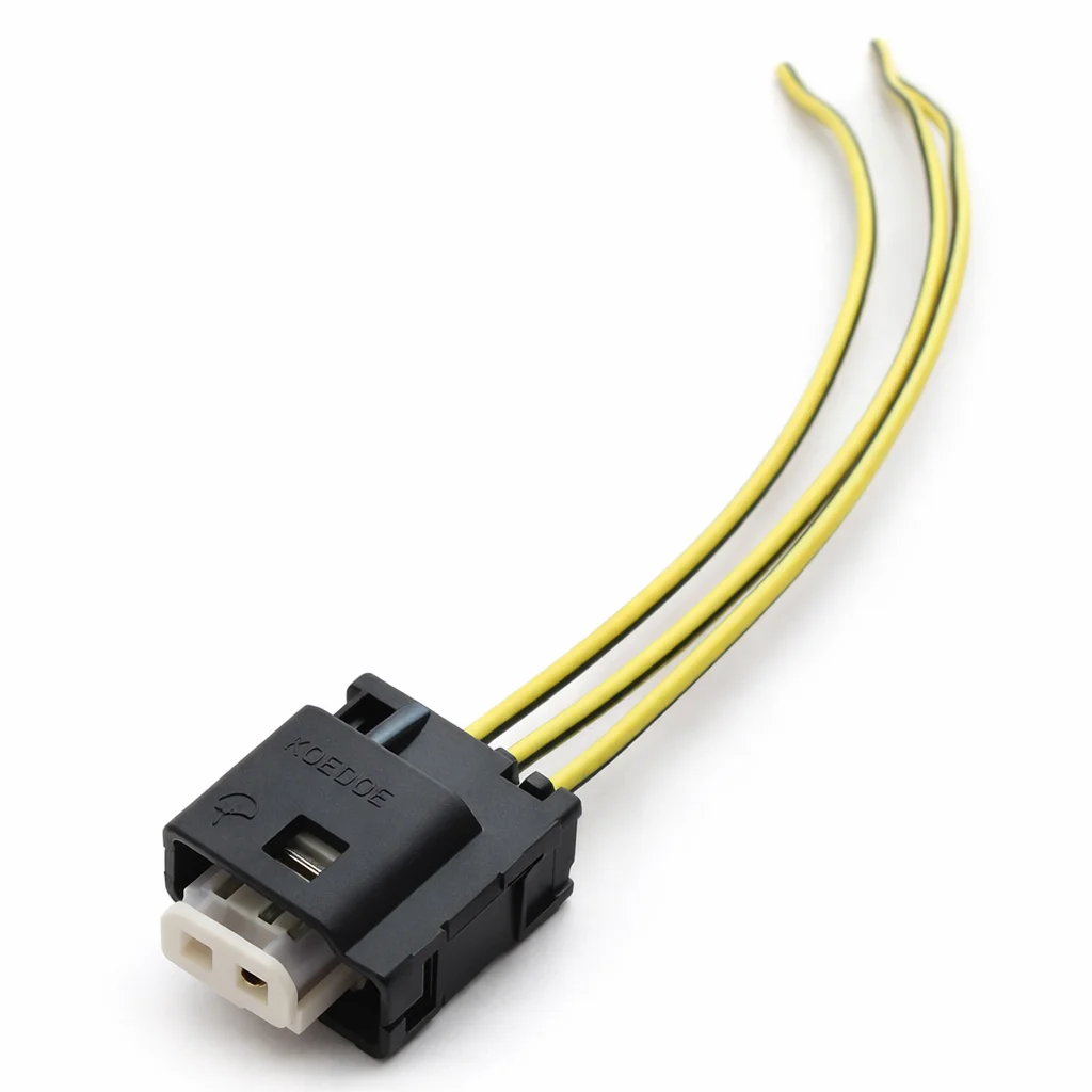 CONECTOR MERCEDEZ BENZ GUIA IZQUIERDA C/BLANCO 3 CABLES