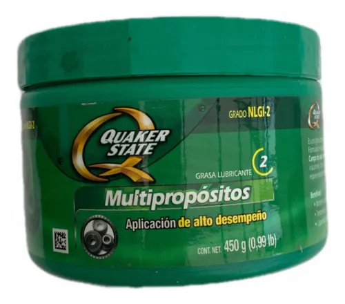 GRASA LUBRICANTE QUAKER STATE MULTI PROPÓSITOS APLICACIÓN DE ALTO DESEMPEÑO 450g