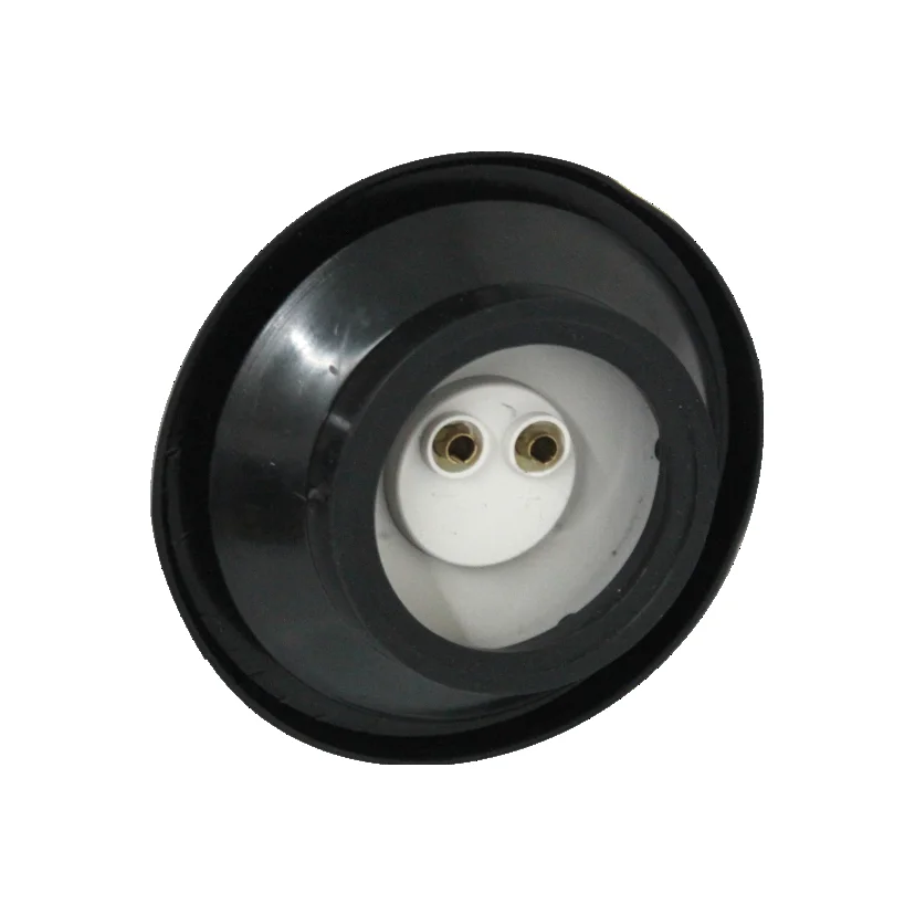 PLAFON AMBAR REDONDO LUZ 2 1/2" Y LENTE REFLEJANTE DE GOMA 12V 2240A TRAKTOLAMP