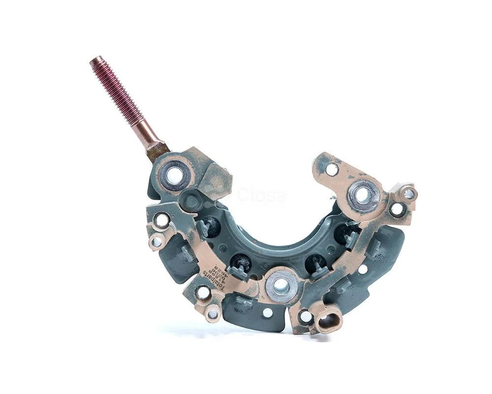 PORTA DIODO ALTERNADOR DENSO BOBCAR HYSTER TRACTOR 8 DIODOS 12V 90A 41898 / INR723 TOTAL