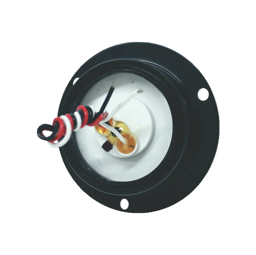 PLAFON ROJO REDONDO DE REMACHE NEGRO 2 1/2" 3 LEDS 12-14V 8023NR TRAKTOLAMP