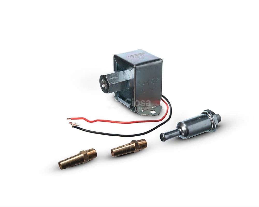 BOMBA DE GASOLINA REPUESTO UNIVERSAL CUADRADA 12V 1.5A 1 PSI INJETECH 08917 / E8012FPK