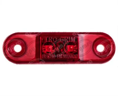 PLAFON ROJO PLANO LATERAL AUTOBUS AYCO 2 LEDS FIJO 12-24V PL-35SB-SM-R TRO-GRIM