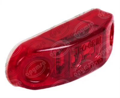 PLAFON ROJO PLANO LATERAL AUTOBUS AYCO 2 LEDS FIJO 12-24V PL-35SB-SM-R TRO-GRIM