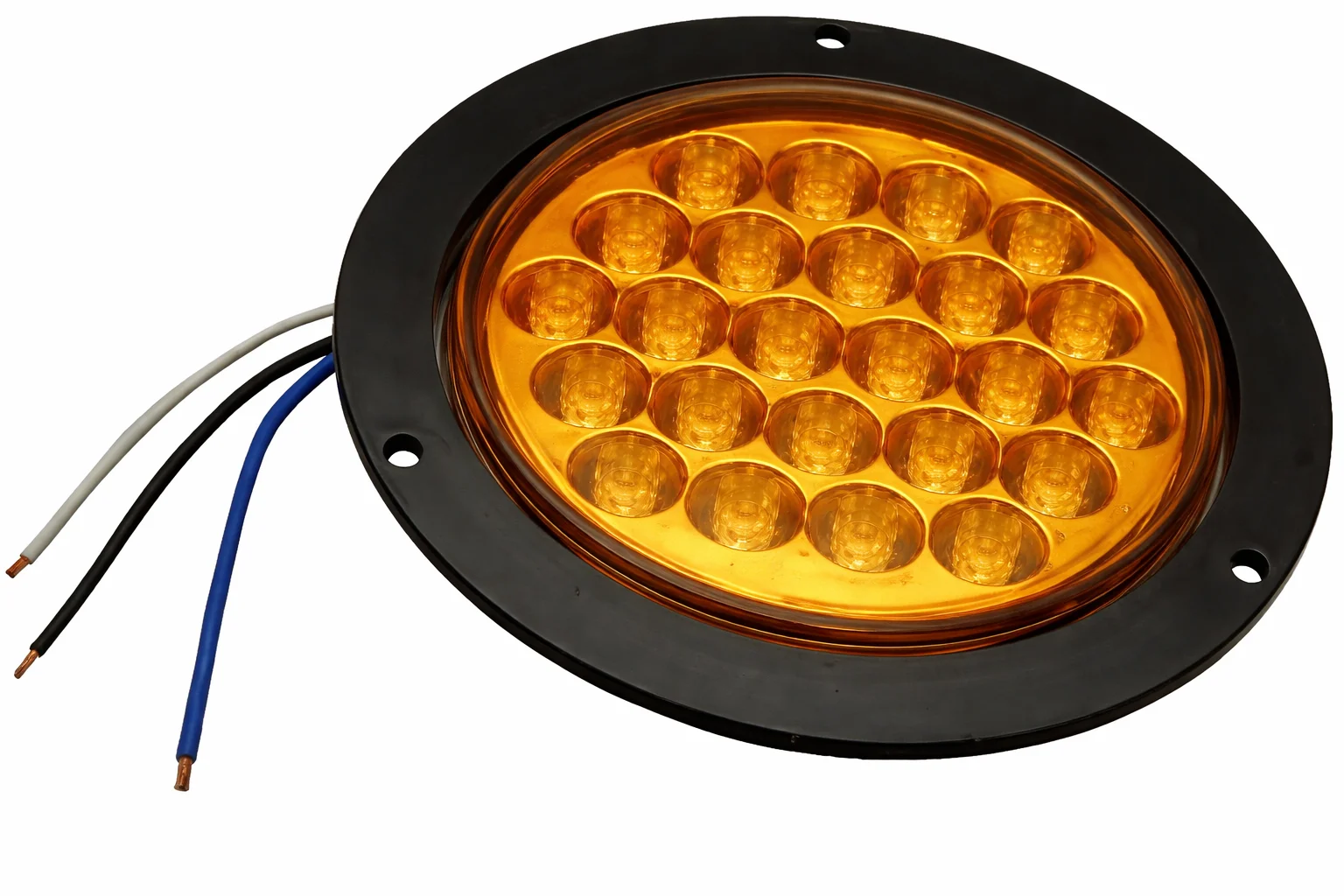 PLAFON AMBAR UNIVERSAL DE REMACHE 4" 24 LEDS EN-TL002 IMPORTADO
