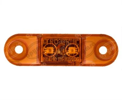 PLAFON AMBAR PLANO LATERAL AUTOBUS AYCO 2 LEDS FIJO 12-24V PL-35SB-SM-A TRO-GRIM