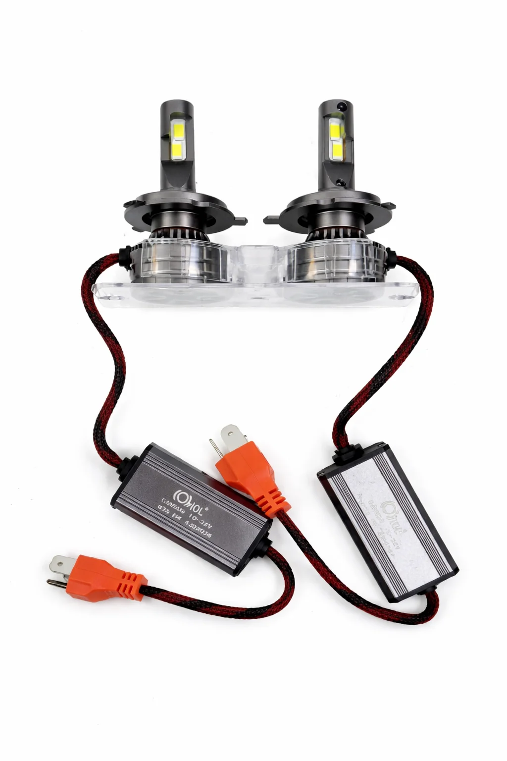 JUEGO DE FOCO SERIE M75 H4 9-30V 65W C/LED CSP Y CANBUS 6500K 1 TUBO DE NITROGENO ESMERALDA X IOL-LHL-171