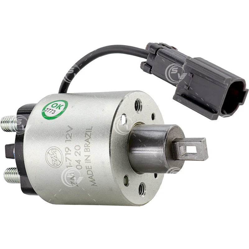 SOLENOIDE MARCHA HITACHI TSURU III C/CABLE CONECTOR CHICO 12V ZM1719 / 66-8136