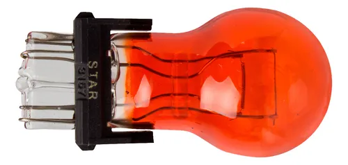 FOCO NEOLUX 3157A 12V 27/7W AMBAR DE PELLIZCO CON BASE DE PLÁSTICO 2 POLOS