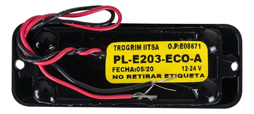 PLAFON AMBAR PIRAMIDAL CON ESTROBO 12-24V PL-E203-ECO-A TRO-GRIM