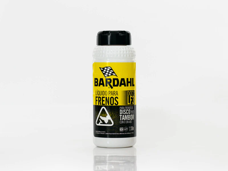 LIQUIDO PARA FRENOS DE DISCO T TAMBOR CON O SIN ABS DOT3 LF3 350ml BARDAHL