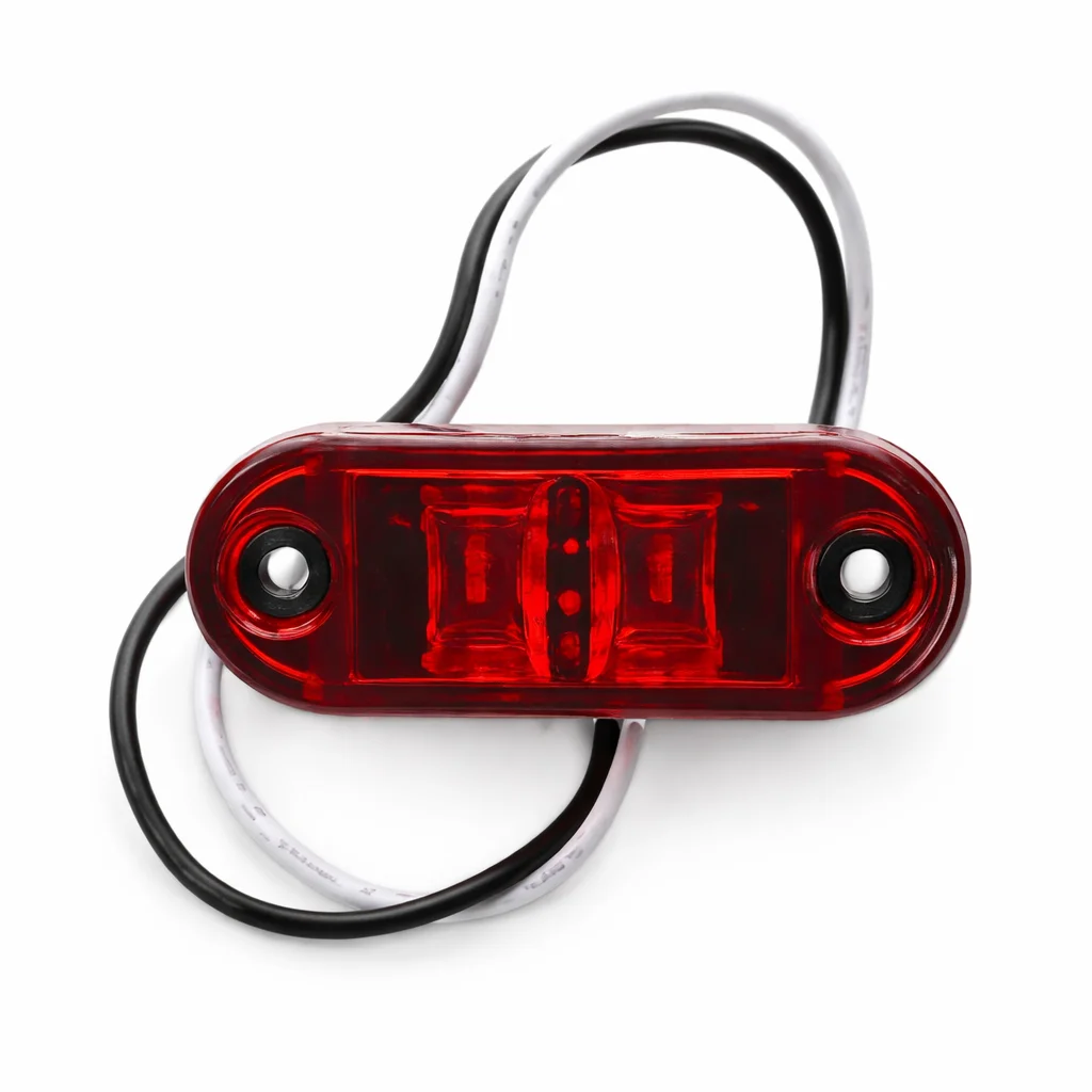 PLAFON ROJO LATERAL MINI LARGO 6.4cm x ANCHO 2.6cm 12-24V 2W IOL-LPL-163