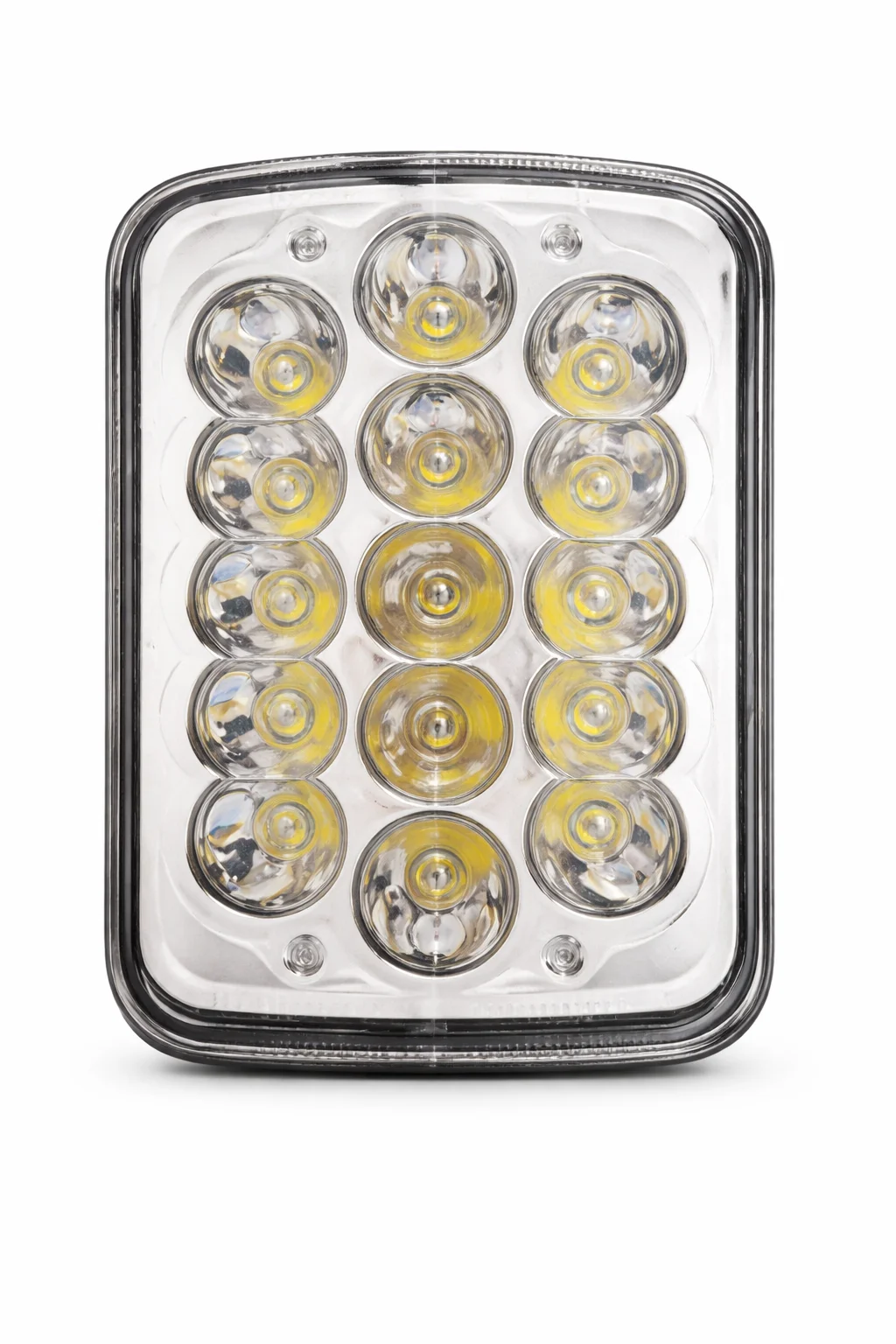 FARO RECTANGULAR GRANDE 7" DE 15 LEDS ALTA/BAJA 45W IOL-LFL-209