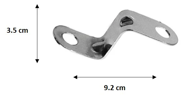 SOPORTE LAMINA TIPO ZETA PARA DIRECCIONAL CROMADA 652 LOMBRA