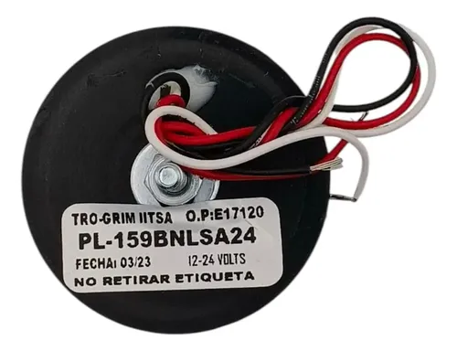 PLAFON AMBAR REDONDO 2" 3 LEDS FIJO PL-159BNLSA24 12-24V TRO-GRIM