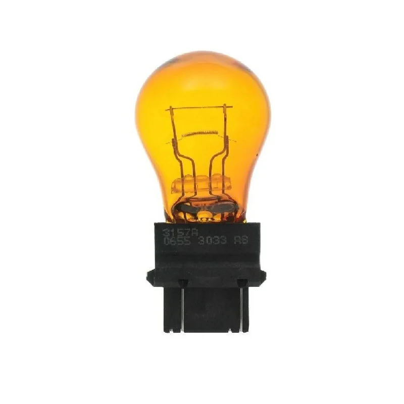 FOCO SYLVANIA 3157 A 12V 27/7W AMBAR DE PELLIZCO GUIAS DISPAREJAS 2 POLOS