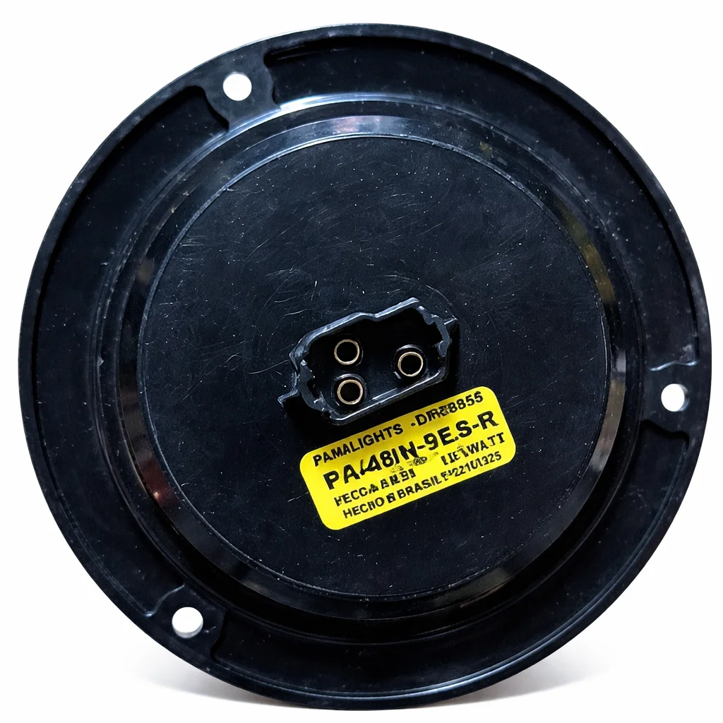 PLAFON ROJO REDONDO 4" BASE NEGRA 9 LEDS ESTROBO C/MOVIMIENTO DE REMACHE PA-4BN-9ES-R AMALIGHT
