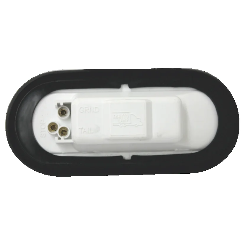 PLAFON ROJO OVALADO DE GOMA EMBUTIR DE 10 LEDS 12-24V 8045R TRAKTOLAMP