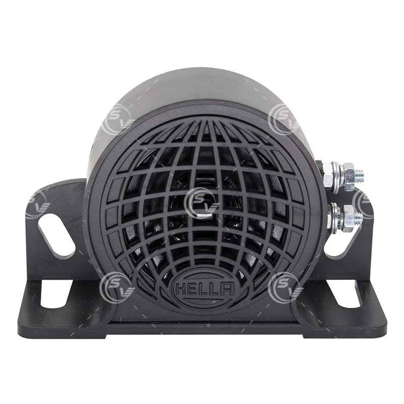 ALARMA DE REVERSA NEGRO 12V/48V 97 - 110DB 1200HZ 148141 HELLA