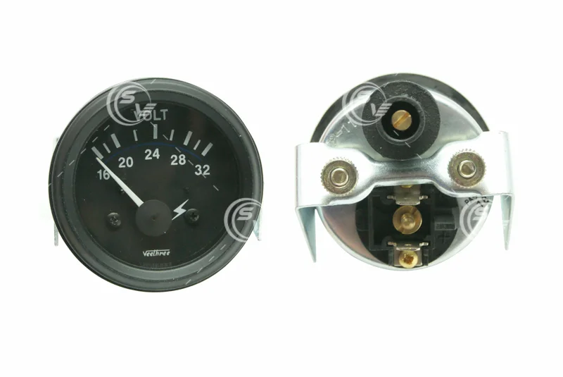 VOLTIMETRO NEGRO V3 24V V220827