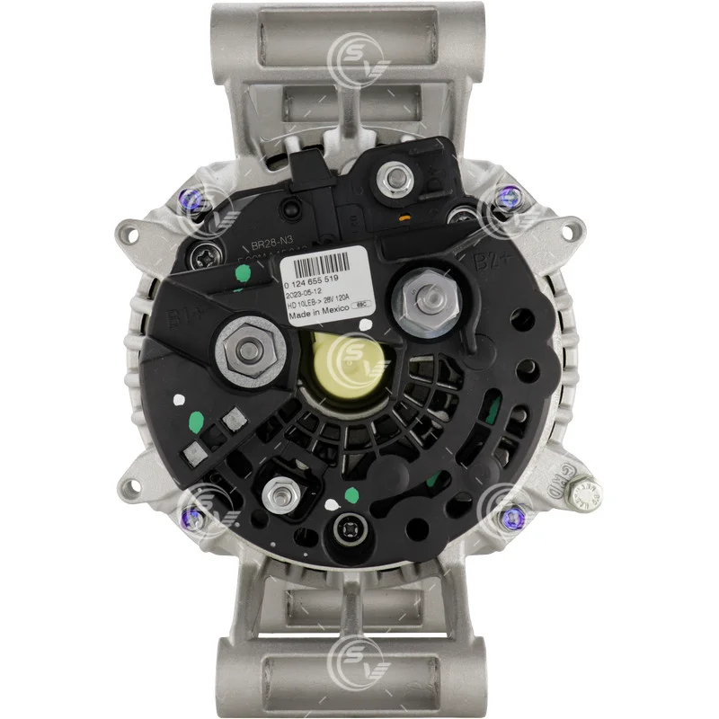 ALTERNADOR AUTOMOTRIZ BOSCH KENWORTH PACCAR D27-1016-0160P FORD F650 12V 160A GIRO DER S/POLEA A625119 SEG