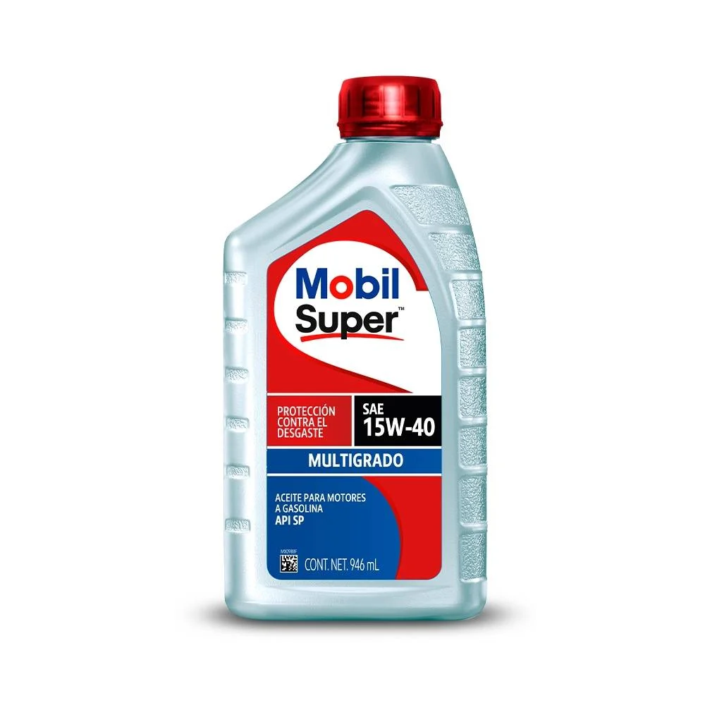 ACEITE MOBIL PARA MOTOR A GASOLINA SAE 15W-40 MULTIGRADO API SP 950ml