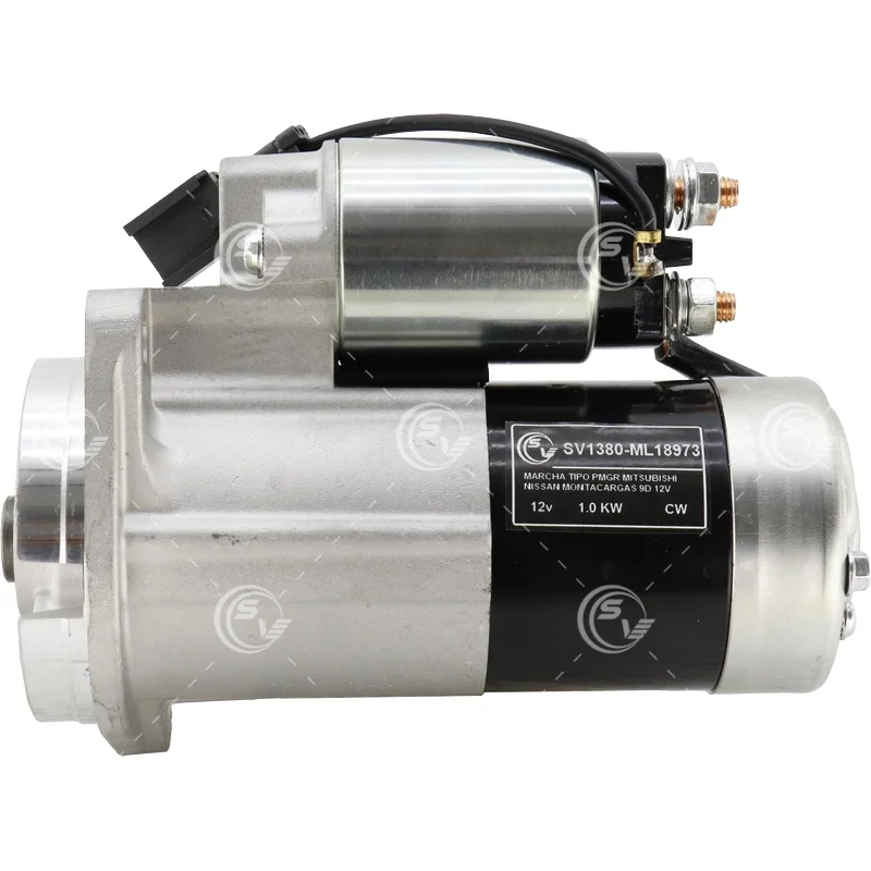 MARCHA AUTOMOTRIZ MITSUBISHI PMGR NISSAN MONTACARGAS CARTEPILLAR KOMATSU 1T 12V 9D 1.2kW GIRO DER 40493 / 18973 TOTAL