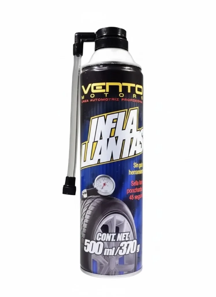 INFLALLANTAS VENTO SELLA LLANTAS PONCHADAS 500ml