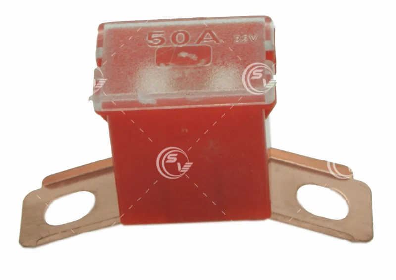 FUSIBLE TERMINALES HORIZONTALES 50A ROJO F228S50A ASER