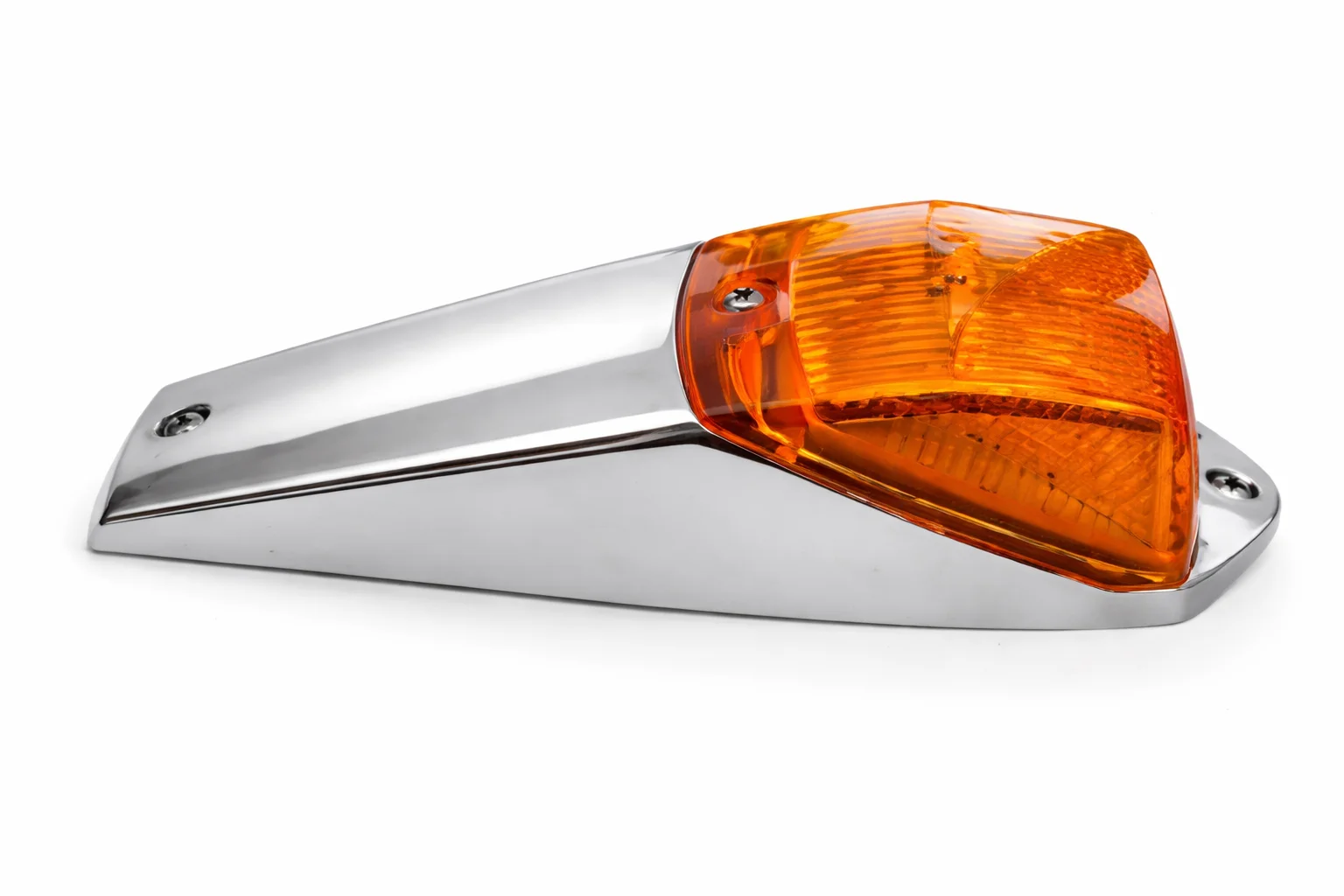 CALAVERA AMBAR ZEPELIN KENWORTH REMACHE CROMADO TIPO COPETE 12-24V IOL-LPL-171
