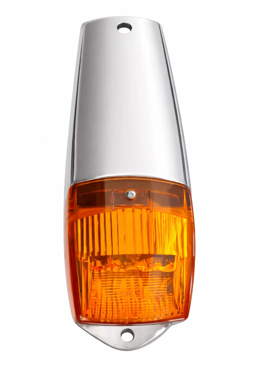 CALAVERA AMBAR ZEPELIN KENWORTH REMACHE CROMADO TIPO COPETE 12-24V IOL-LPL-171