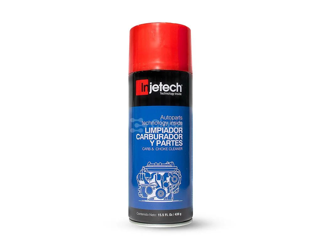 LIMPIADOR DE CARBURADORES Y PARTES INJETECH REMUEVE GRASA, BARNIZ Y GOMA DE FORMA EFECTIVA 430ml 07659