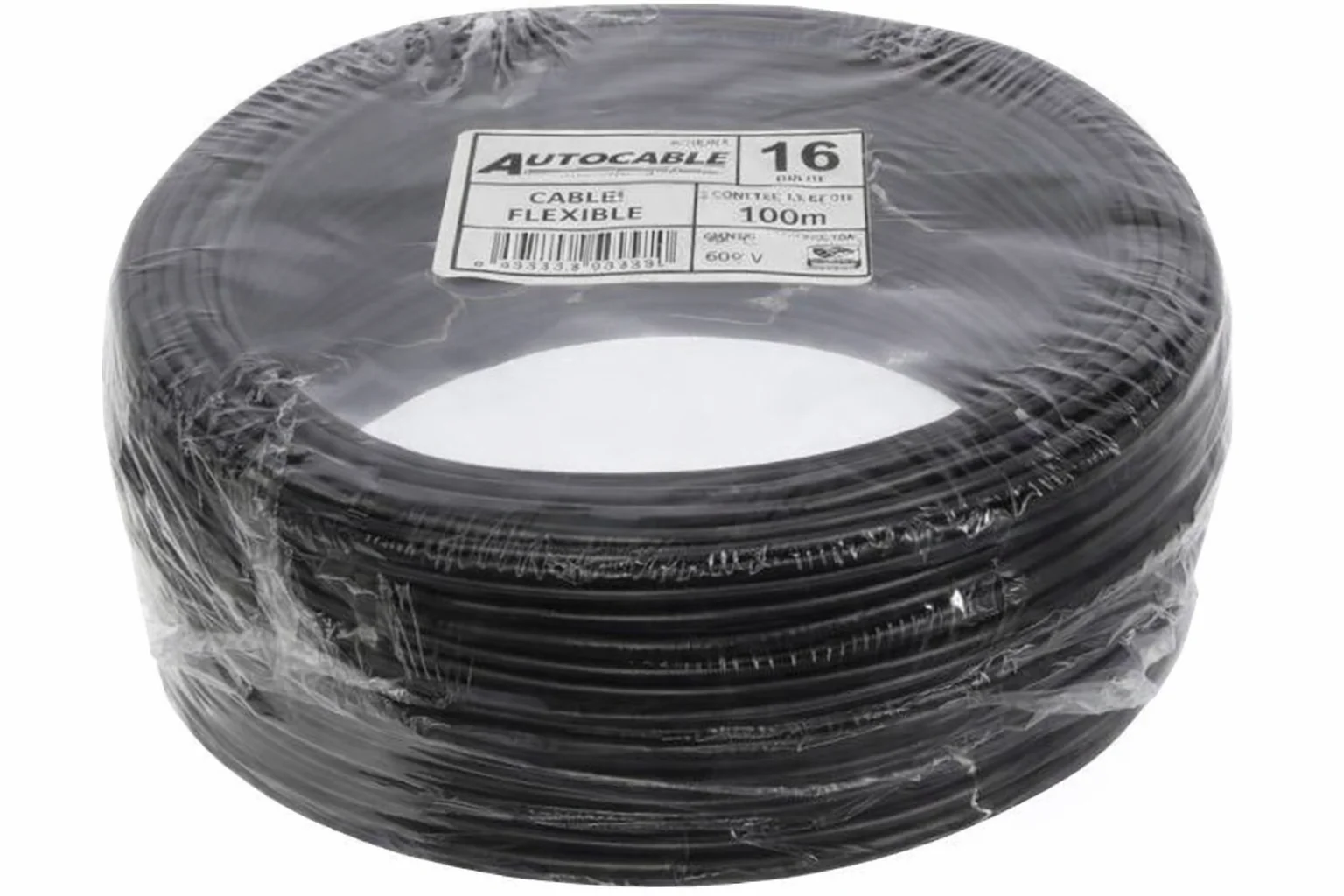 CABLE PLASTICO NEGRO #16 100MTS 011670A8 / AC00160 AUTOCABLE