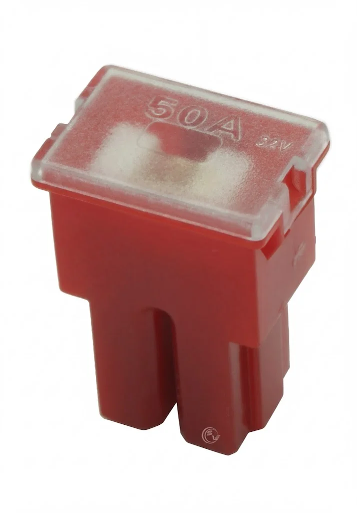 FUSIBLE MUELA HEMBRA GRANDE ROJO 50A FORD CON GUIA F228C50A ASER