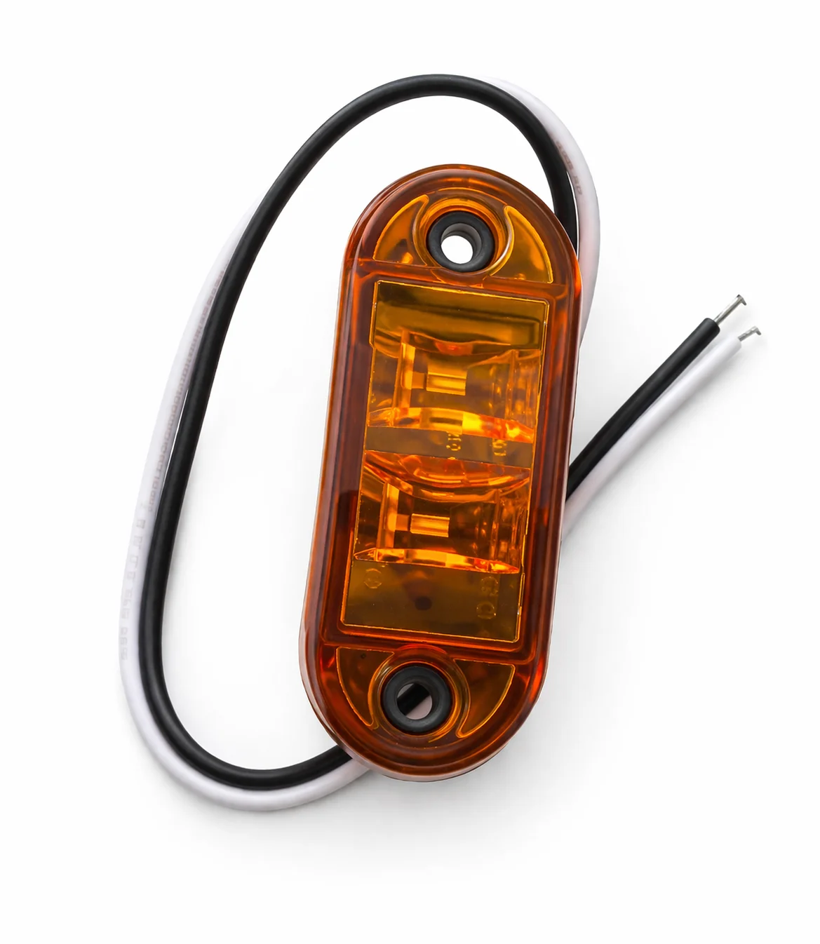 PLAFON AMBAR LATERAL MINI LARGO 6.4cm x ANCHO 2.6cm 12-24V 2W IOL-LPL-164