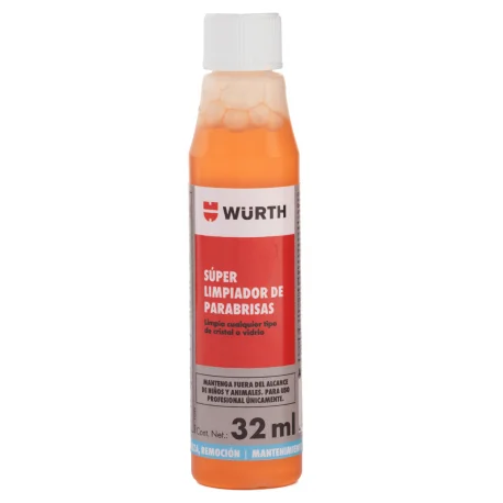 SUPER LIMPIADOR DE PARABRISAS WURTH LIMPIA CUALQUIER TIPO DE CRISTAL O VIDRIO 32ml