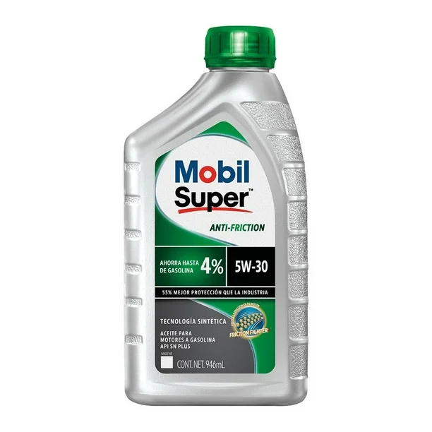 ACEITE MOBIL PARA MOTOR A GASOLINA SAE 5W-30 ANTI-FRICTION API SQ 946ml