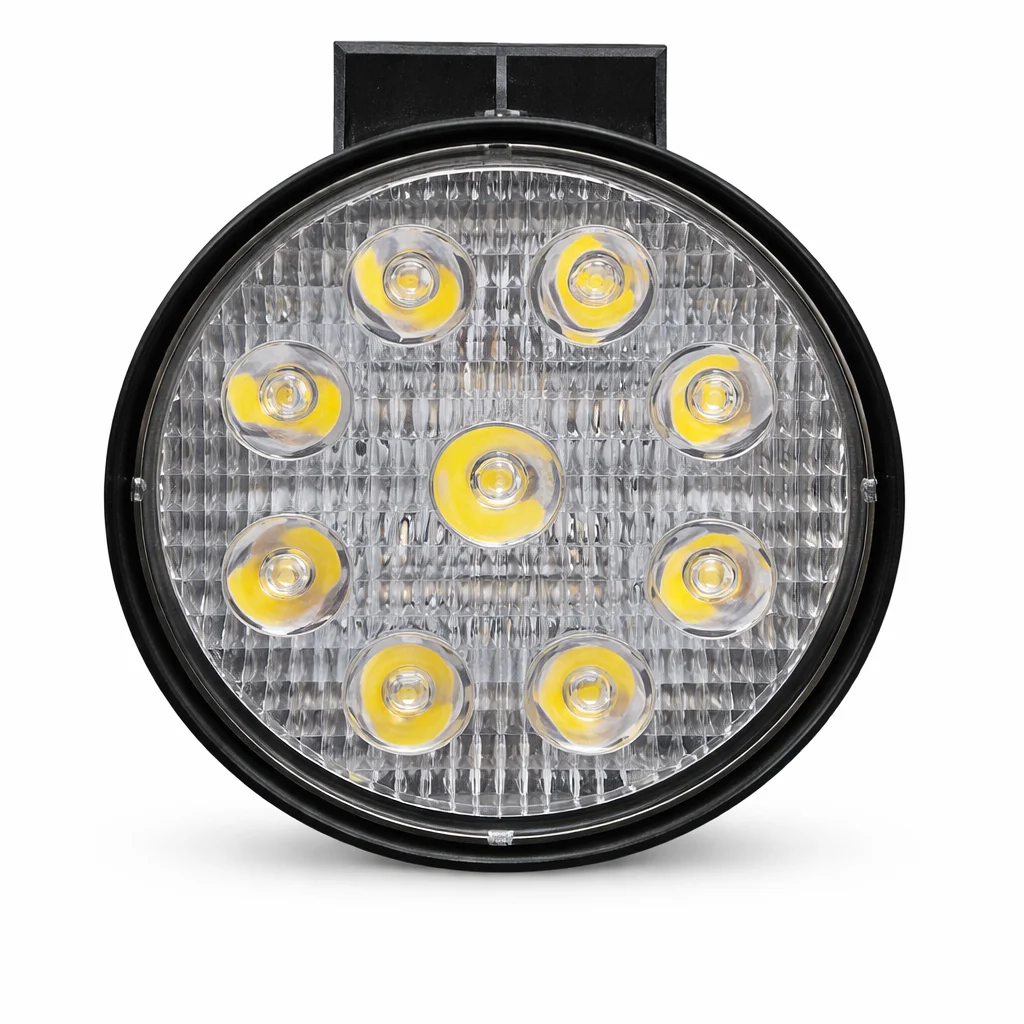 FARO REDONDO 4" DE 9 LEDS 9-30V 27W IOL-LFL-002