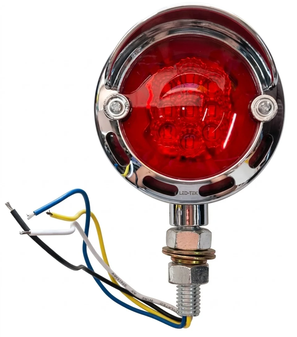 PLAFON AMBAR/ROJO DIRECCIONAL CHICA CON COPETE DOBLE 18 LEDS12-24V IOL-LPL-138