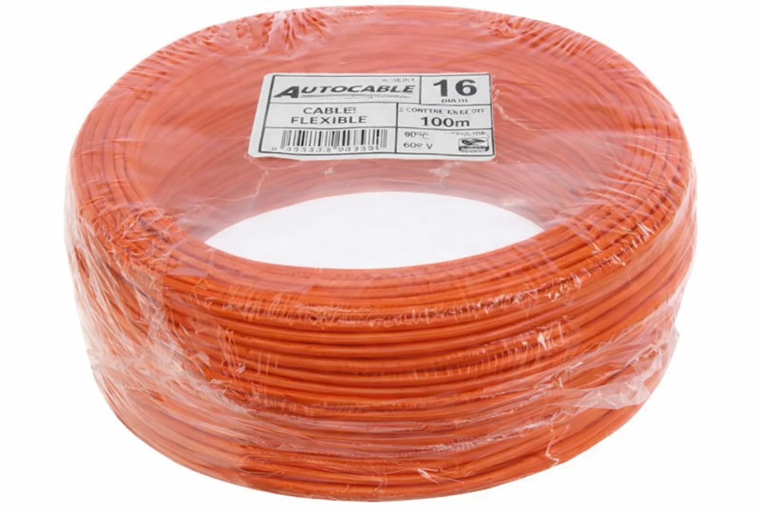 CABLE PLASTICO NARANJA #16 30MTS 011698A8 / AC30166 AUTOCABLE