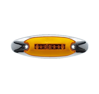 PLAFON AMBAR ZEPELIN AYCO ZAFIRO REMCHE CROMADO 7 LEDS FIJO CON OJO DE ANGEL 12-24V PL-173CR-04-A TRO-GRIM