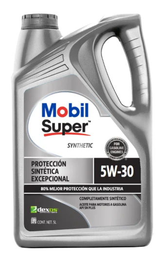 ACEITE MOBIL PARA MOTOR A GASOLINA SAE 5W-30 COMPLETAMENTE SINTÉTICO API SP 5L