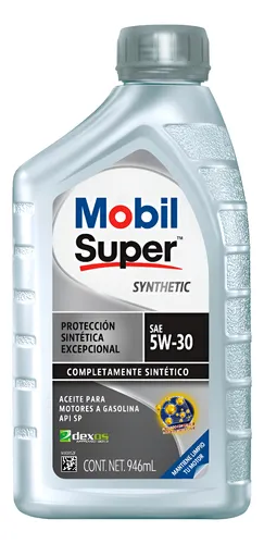 ACEITE MOBIL PARA MOTOR A GASOLINA SAE 5W-30 COMPLETAMENTE SINTÉTICO API SP 946ml