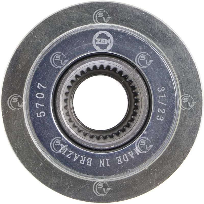 POLEA CLUTCH ALTERNADOR BOSCH FIAT ARGO CRONOS TORO JEEP RENEGADE 6 RANURAS P5707 ZEN