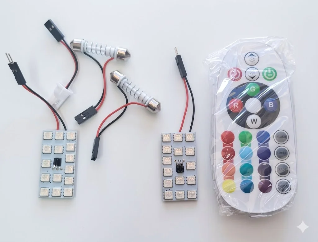 JUEGO DE FOCO LED INTERIOR CON CONTROL Y CAMBIO DE COLORES IOL-LXL-110
