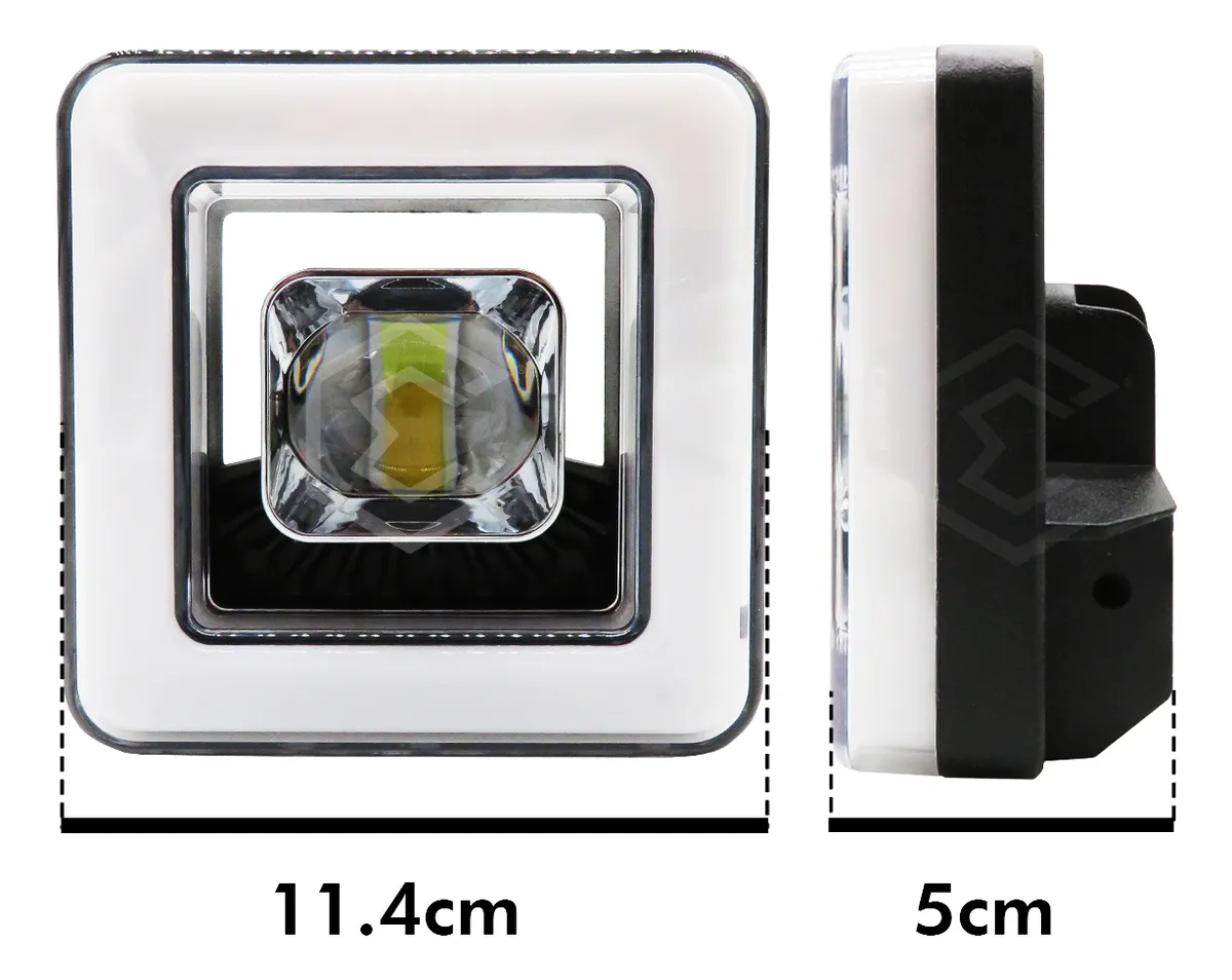 FARO CUADRADO DE 1 LED LUZ BLANCA Y AMARILLA FIJA LUZ AMARILLA Y ROJA COMBINADA LUZ BLANCA Y ROJA COMBINADA IOL-LFL716